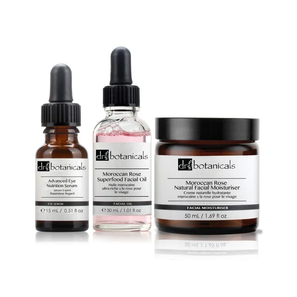 Set pleťového krému, séra a oleje Dr. Botanicals Moroccan Rose v:872582