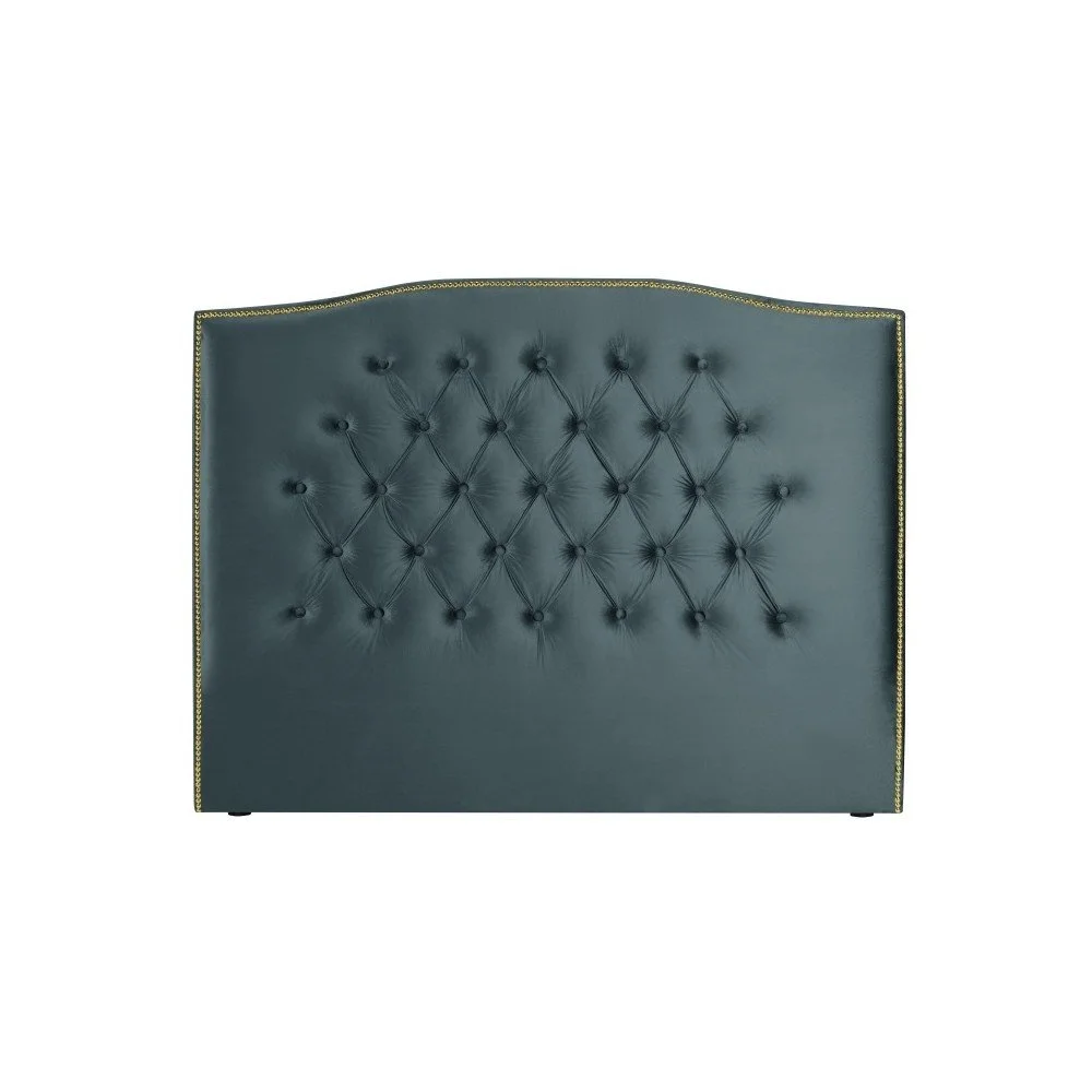 Petrolejově zelené čelo postele Mazzini Sofas Daisy, 140 x 120 cm v:1082986