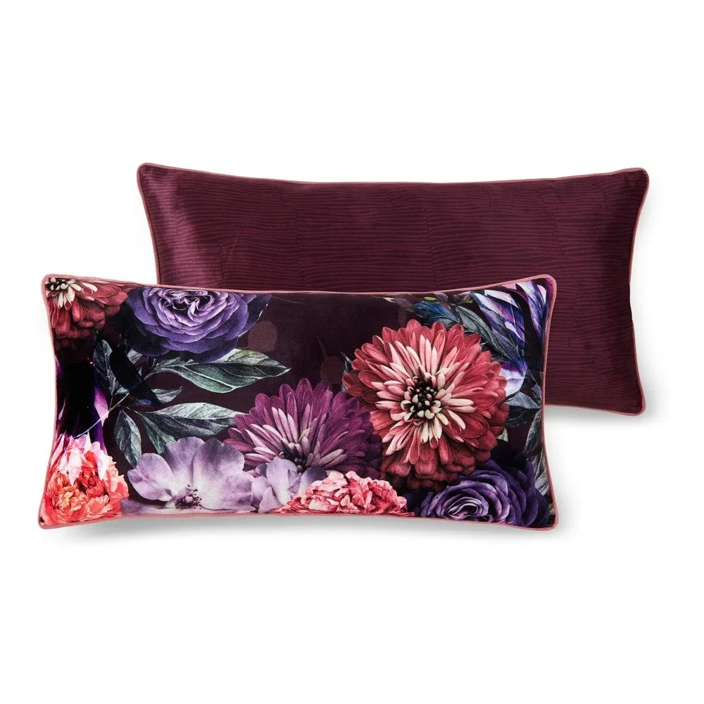 Fialový dekorativní polštář Descanso Bloomie, 30 x 60 cm v:1425245