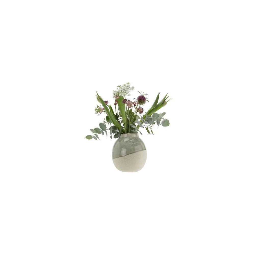 Zelená kameninová váza A Simple Mess Skraa Frosty Green, ⌀ 18 cm v:1053056