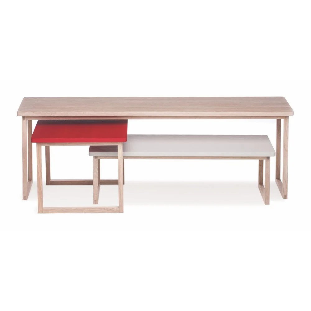 Sada 3 stolků Another Brand Strada Reddish v:701344