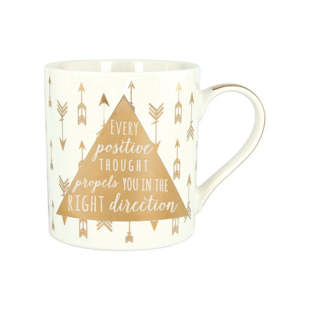 Hrnek z kostního porcelánu Ashdene My Metallics Positive Carrington, 380 ml v:1068730