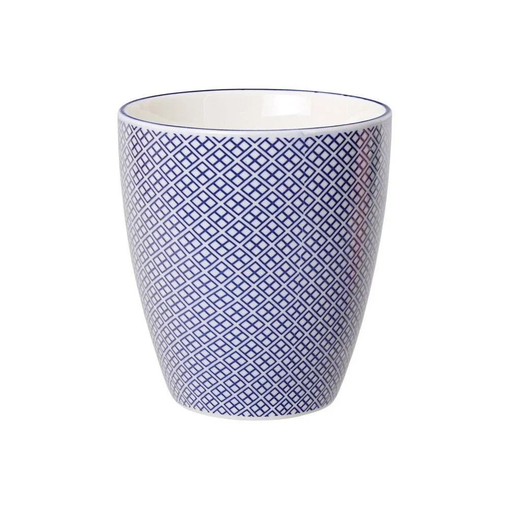 Modrý porcelánový hrnek na čaj Tokyo Design Studio Squares v:788482