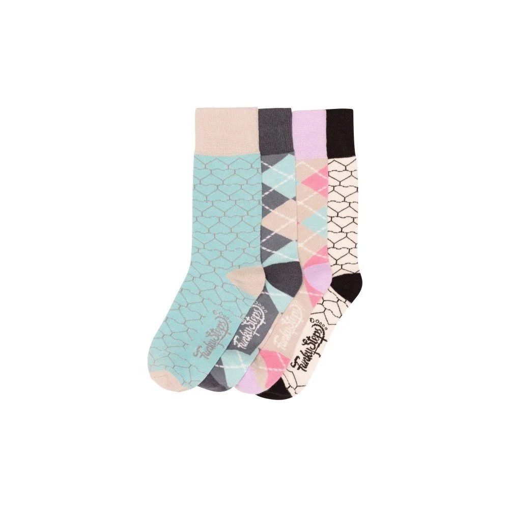 Sada 4 párů barevných ponožek Funky Steps Rainbow, velikost 35 – 39 v:1016698