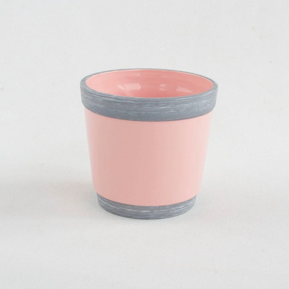 Růžový keramický květináč Dakls, ø 13,5 cm v:1287228