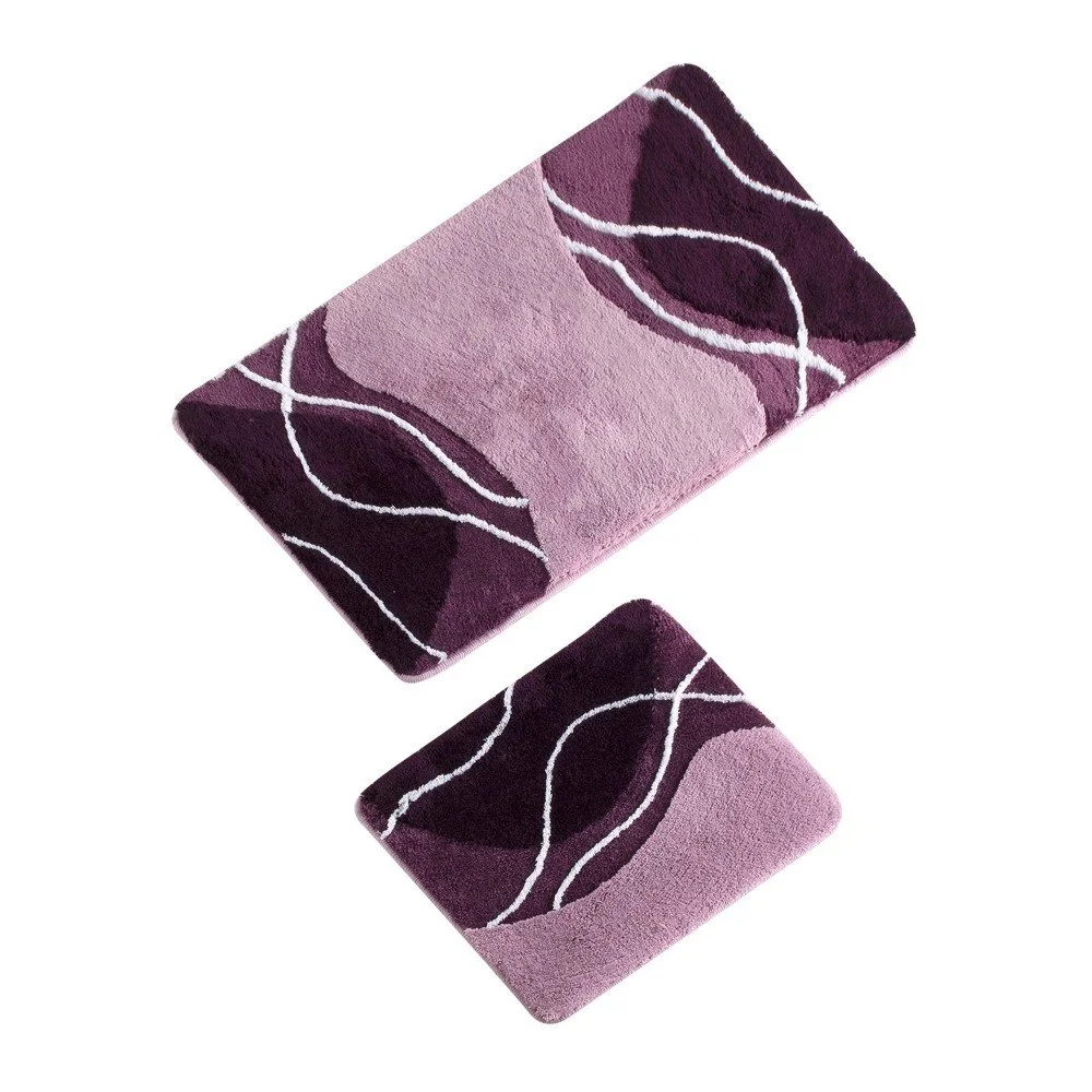 Sada 2 fialových koupelnových předložek Verge Bath Mat Lento v:1156344