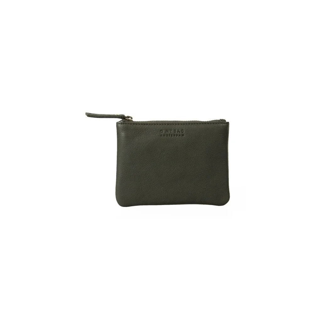 Zelená kožená pěněženka na zip O My Bag Scottie v:1047522