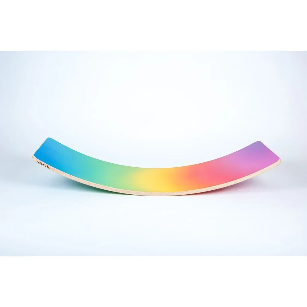 Velké bukové houpací prkno Utukutu Woudie Ombre Duha, délka 117 cm v:1032798