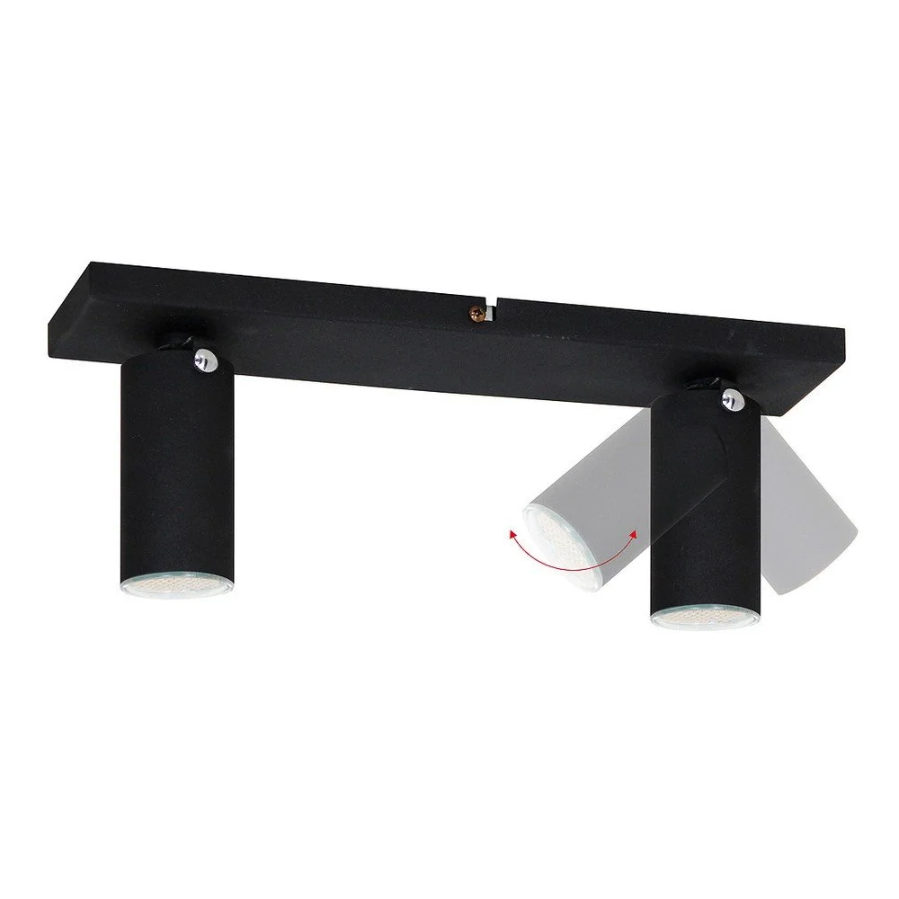 Černé stropní svítidlo Glimte Plafond Short Dos Slim II v:1196880
