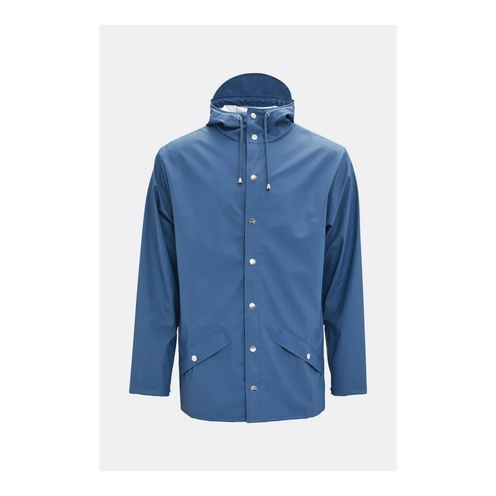 Modrá unisex bunda s vysokou voděodolností Rains Jacket, velikost S / M v:1123878