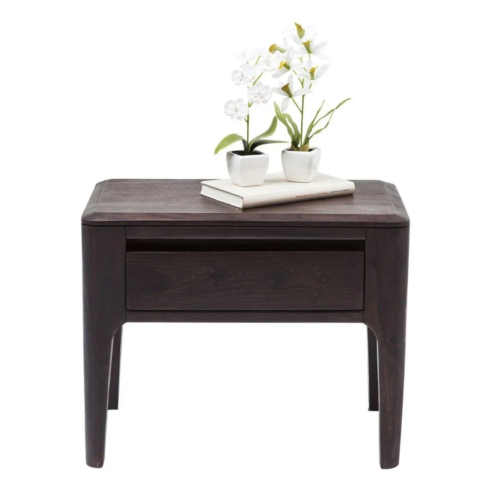 Černá komoda z exotických dřevin Kare Design Brooklyn Nature v:894488