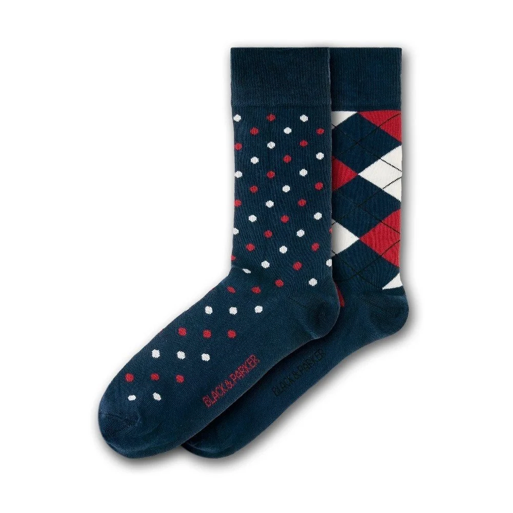 Sada 2 párů ponožek Black&Parker London Deanery Garden, velikost 37 – 43 v:1172754