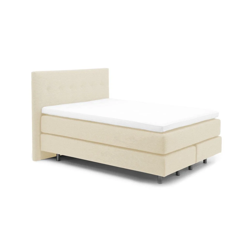 Krémová boxspring postel Vivonita Lando, 200 x 200 cm v:801680