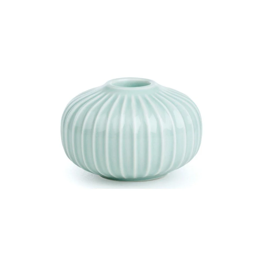 Mentolově modrý porcelánový svícen Kähler Design Hammershoi, ⌀ 8 cm v:892822