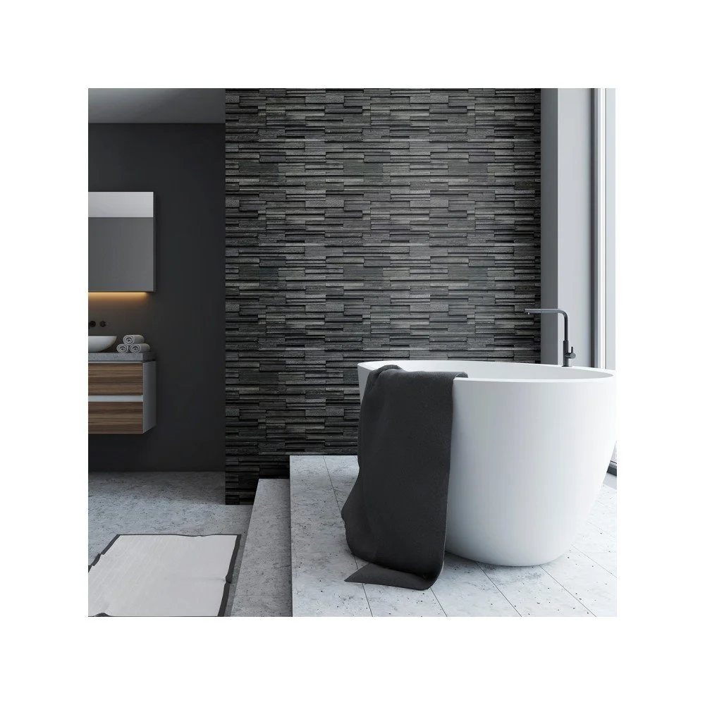 Nástěnná samolepka Ambiance Odyssey Facing Anthracite, 40 x 40 cm v:1181686