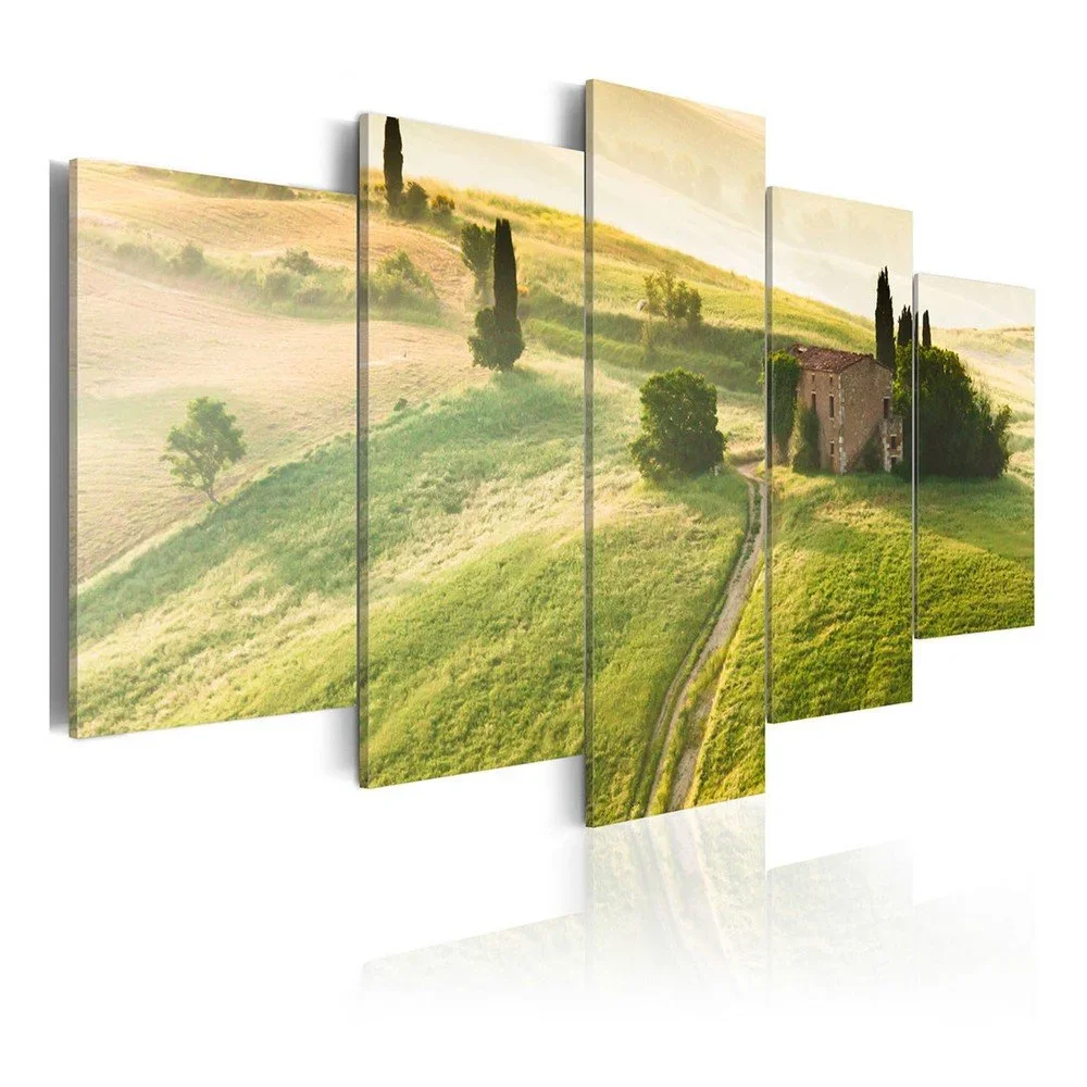 Vícedílný obraz na plátně Artgeist Green Tuscany, 100 x 50 cm v:971756