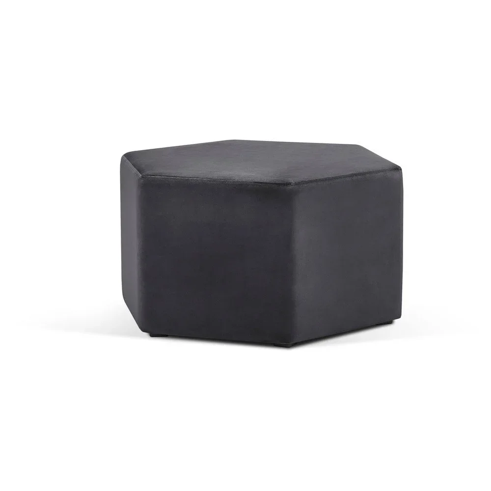 Tmavě šedý puf Milo Casa Marina, ⌀ 80 cm v:1325910