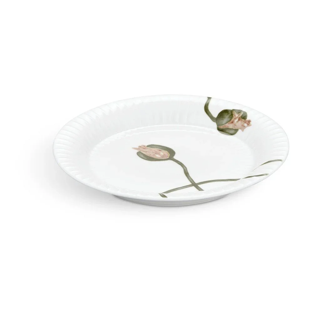 Bílý porcelánový talíř Kähler Design Hammershøi Poppy, ø 19 cm v:1334326