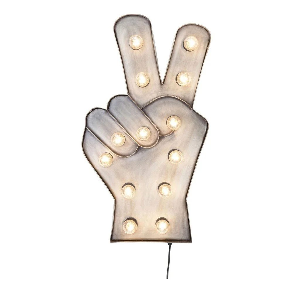 Nástěnná LED dekorace Kare Design Peace v:973442
