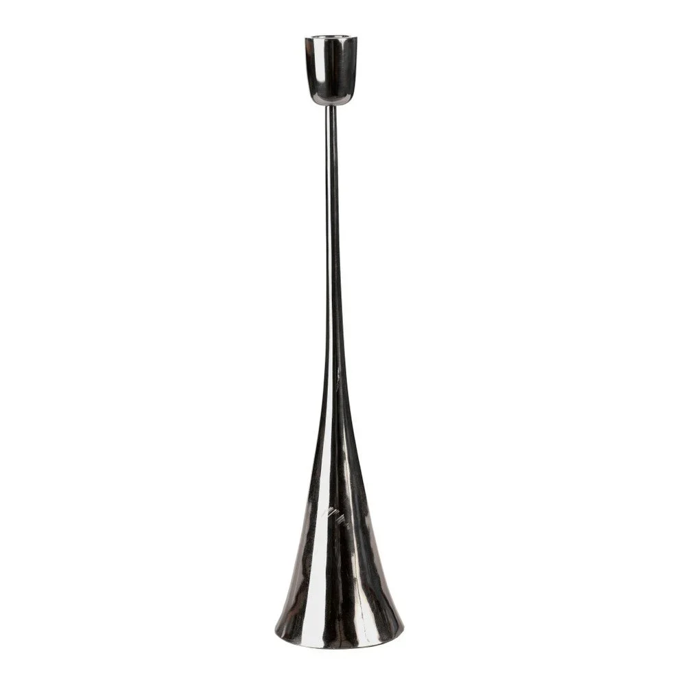Svícen ve stříbrné barvě pols potten Solo, výška 49 cm v:937834