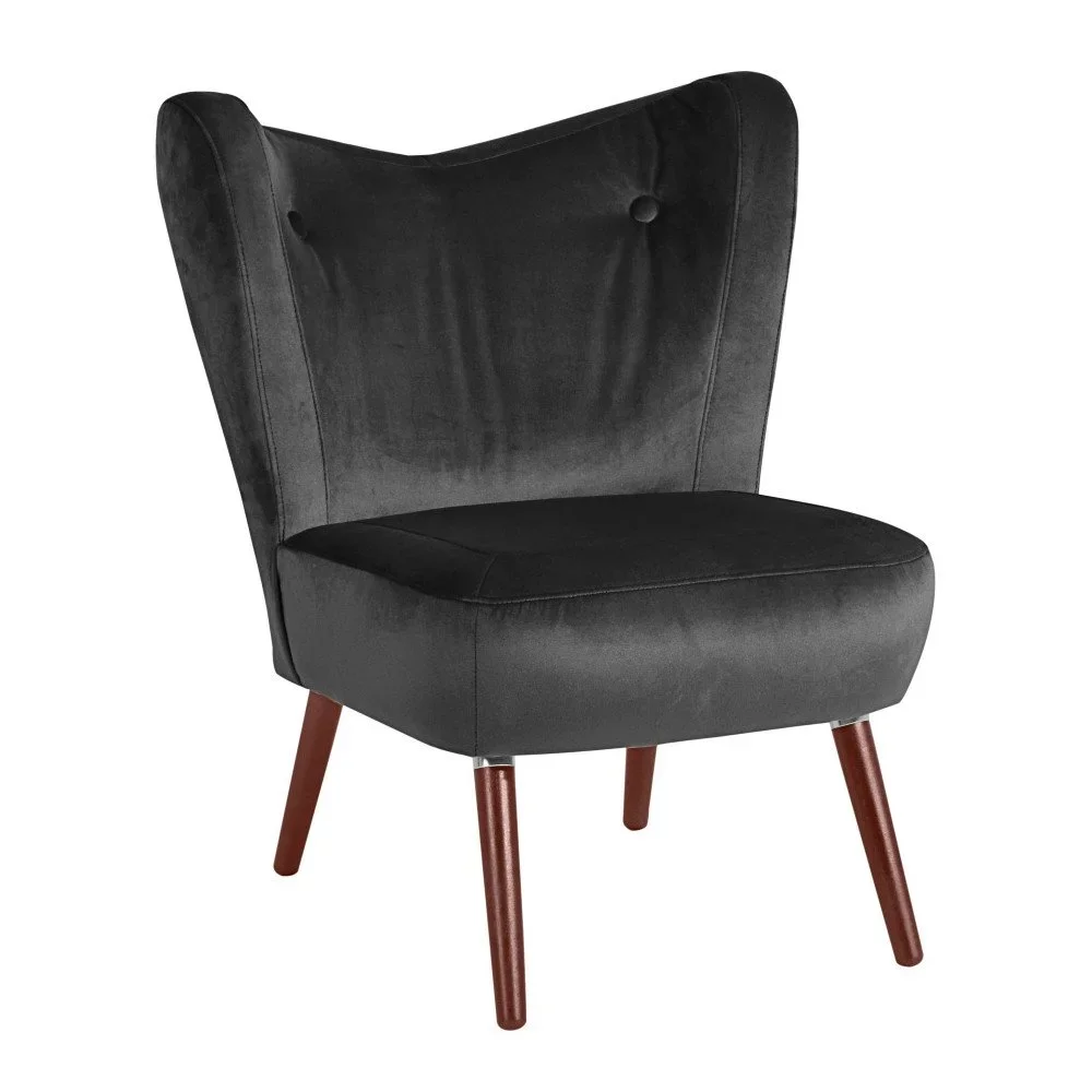 Antracitové křeslo Max Winzer Sari Velvet v:913384 Antracitové křeslo Max Winzer Sari Velvet v:913384