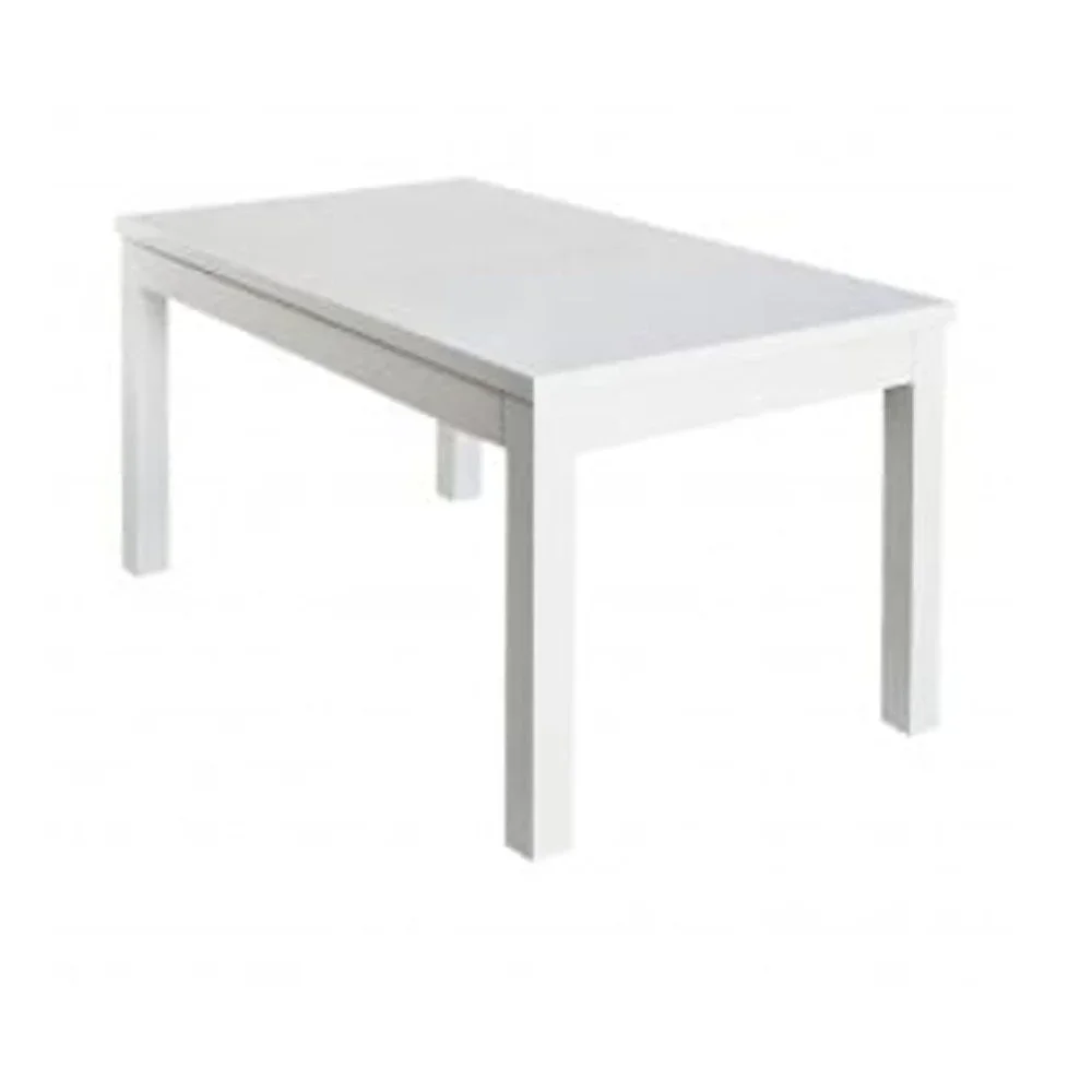 Lesklý bílý rozkládací jídelní stůl Durbas Style Adam, 150 x 83 cm v:985282