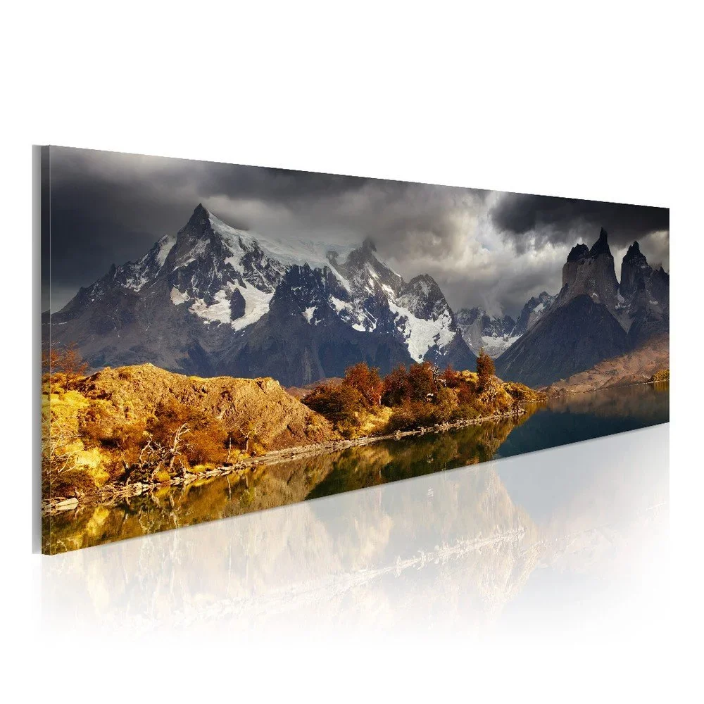 Obraz na plátně Artgeist Storm Landscape, 120 x 40 cm v:1140514
