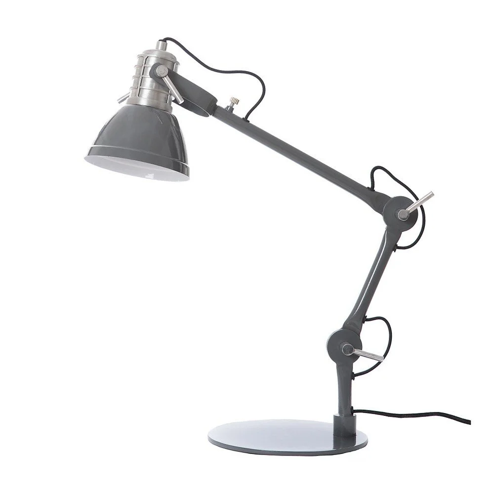 Tmavě šedá stolní lampa Look4Lamps Casdock v:1083430