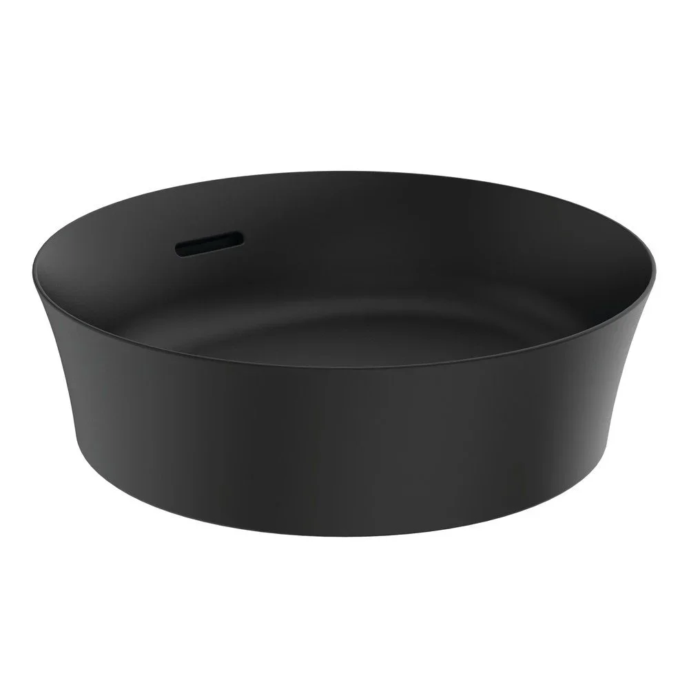 Matně černé keramické kulaté umyvadlo ø 40 cm Ipalyss – Ideal Standard v:1648458 Matně černé keramické kulaté umyvadlo ø 40 cm Ipalyss – Ideal Standard v:1648458