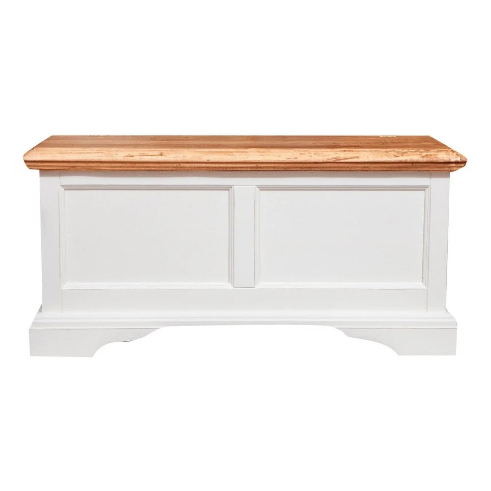 Bílá dřevěná úložná truhla Biscottini Chest v:1020514 Bílá dřevěná úložná truhla Biscottini Chest v:1020514