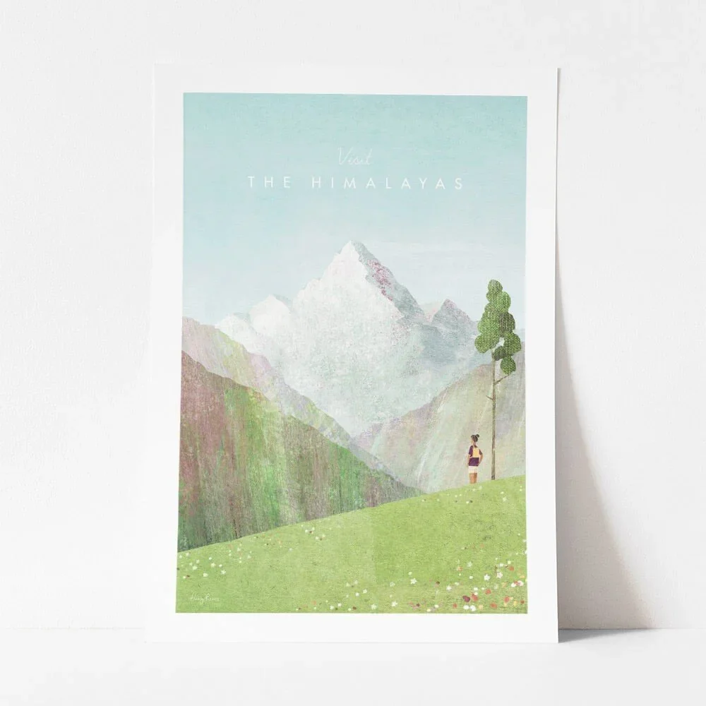 Plakát Travelposter Himalayas, 50 x 70 cm v:1404595
