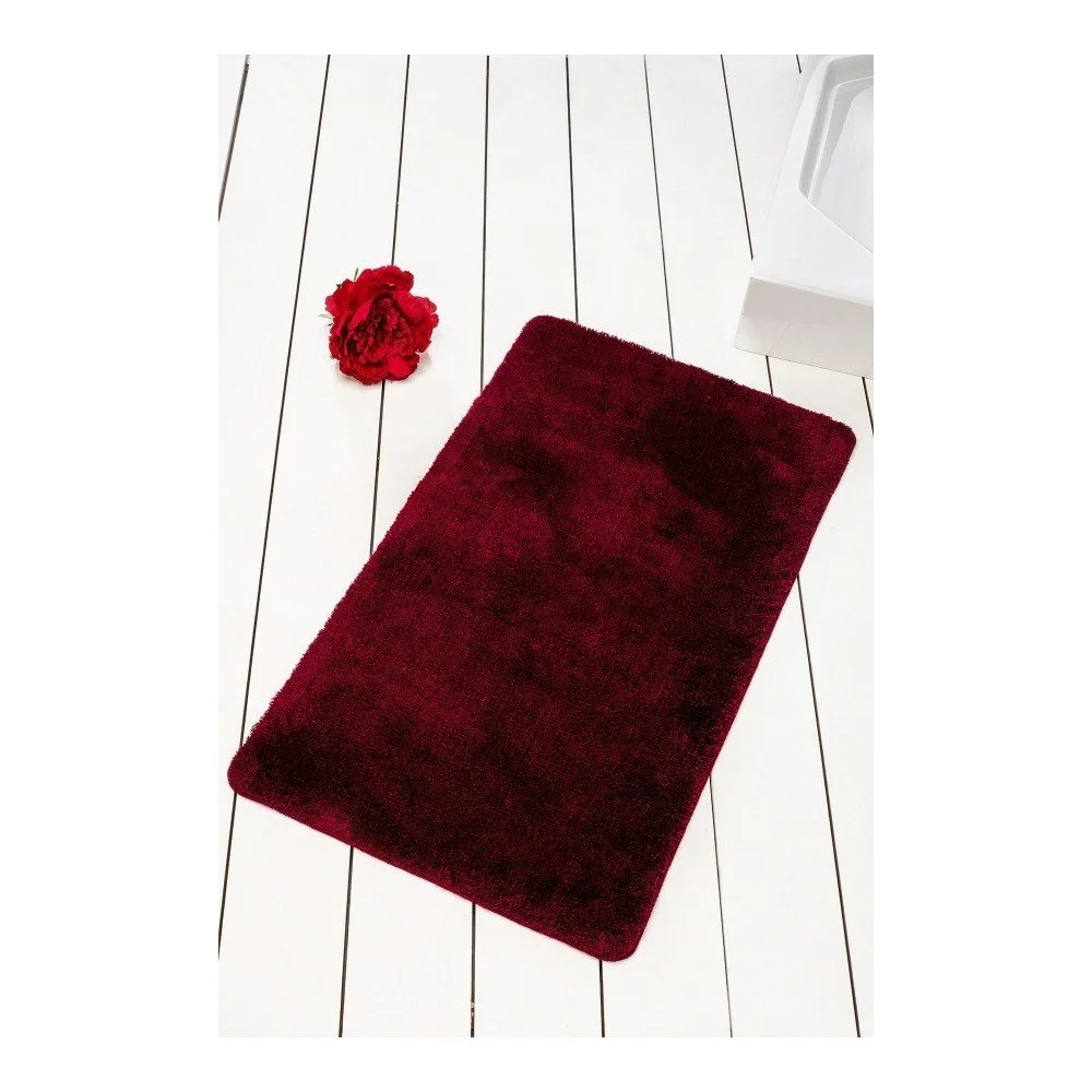 Tmavě vínová koupelnová předložka Confetti Bathmats Colors of Cherry, 60 x 100 cm v:1213072