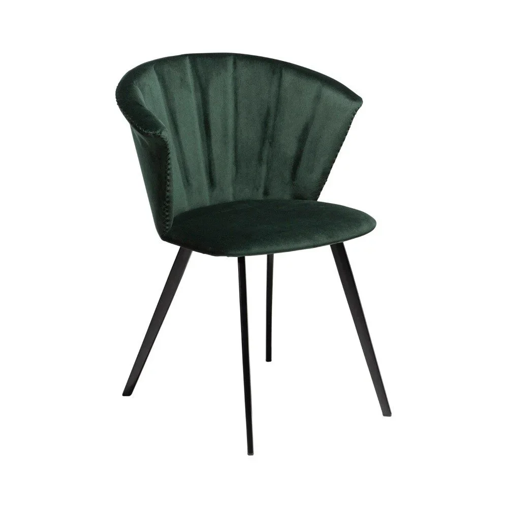 Tmavě zelené křeslo DAN–FORM Denmark Merge Velvet v:1243896