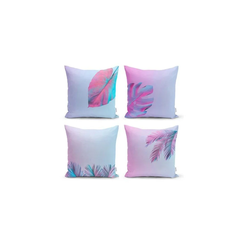Sada 4 dekorativních povlaků na polštáře Minimalist Cushion Covers Neon Lover, 45 x 45 cm v:1371945