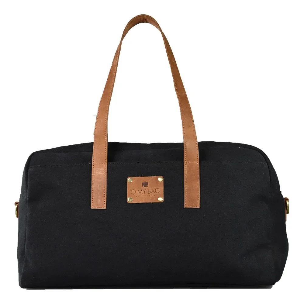 Černá kožená taška O My Bag The Weekender v:691528