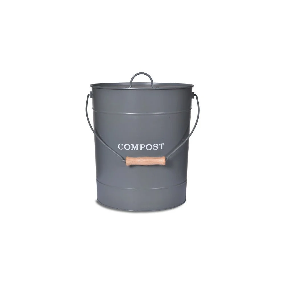 Šedý kompostér Garden Trading Compost Bucket, 10 l v:1018786