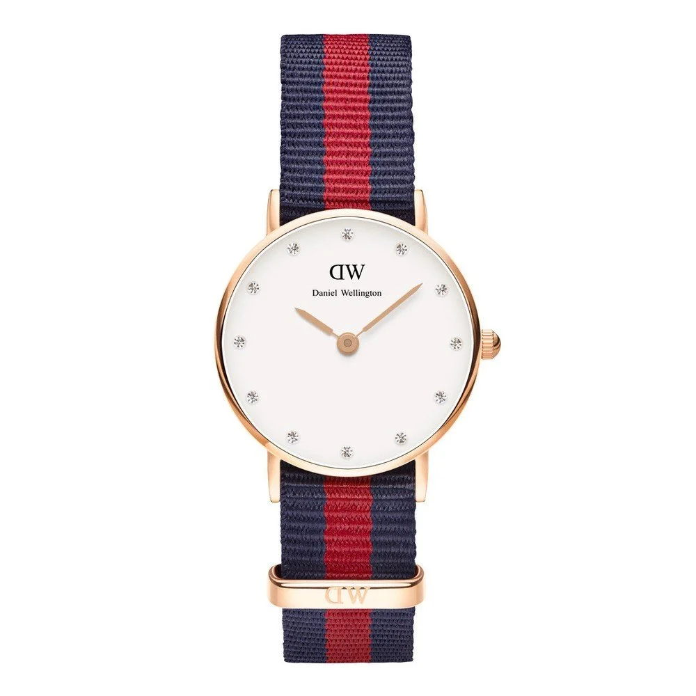 Dámské modro-červené hodinky Daniel Wellington Lutton v:735850