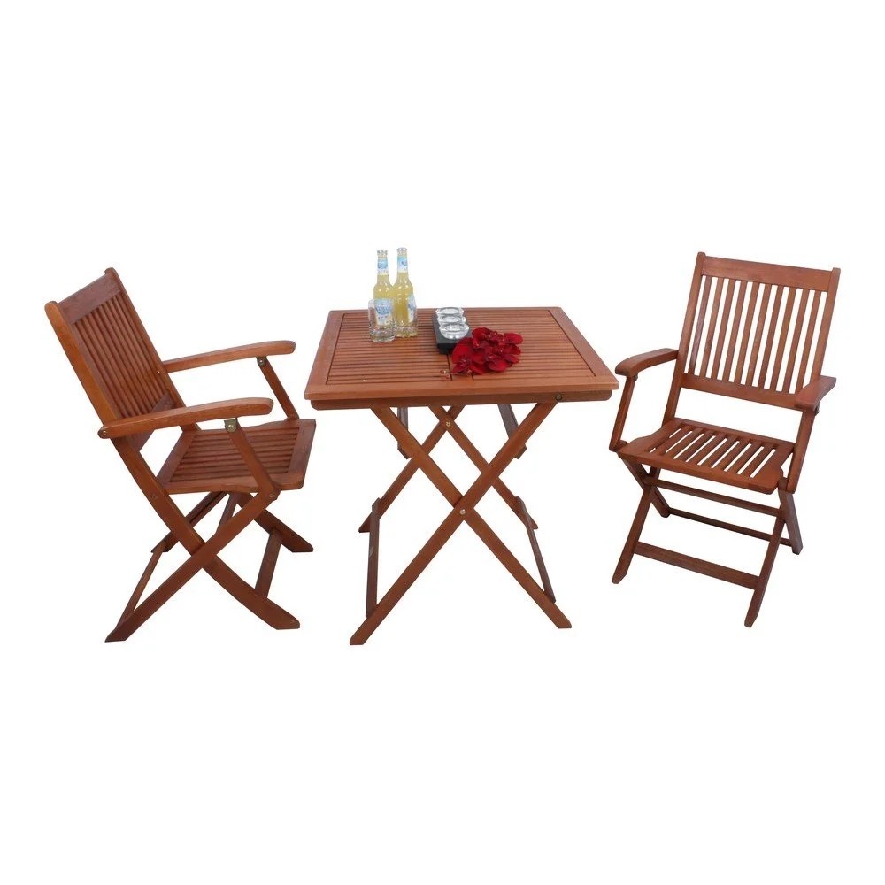 Zahradní jídelní set v přírodní barvě pro 2 Seattle – Garden Pleasure v:1372135