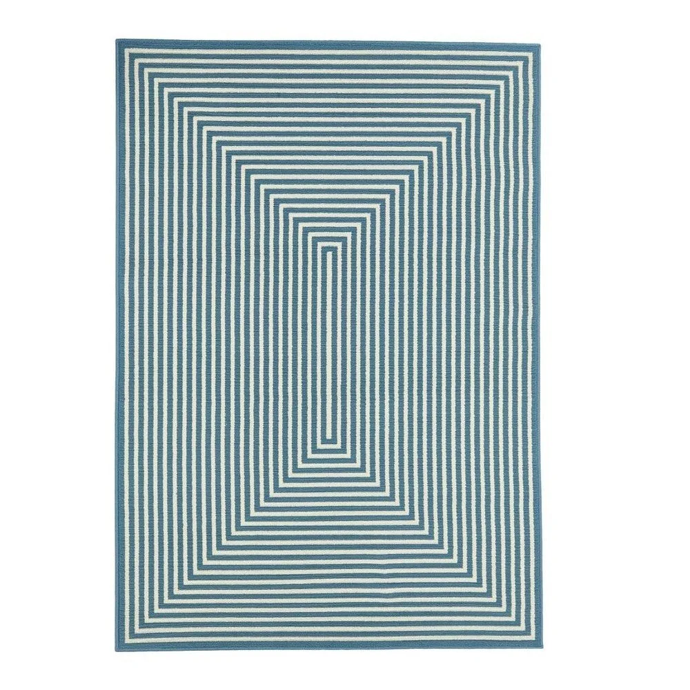 Modrý venkovní koberec Floorita Braid, 160 x 230 cm v:703294