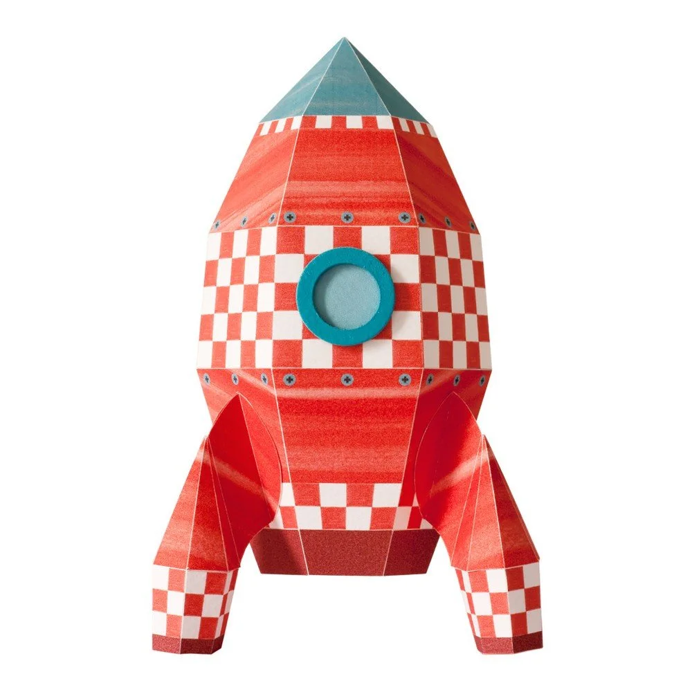 Nástěnná samolepka Studio Ditte Rocket Cubes, 18 x 28 cm v:814916