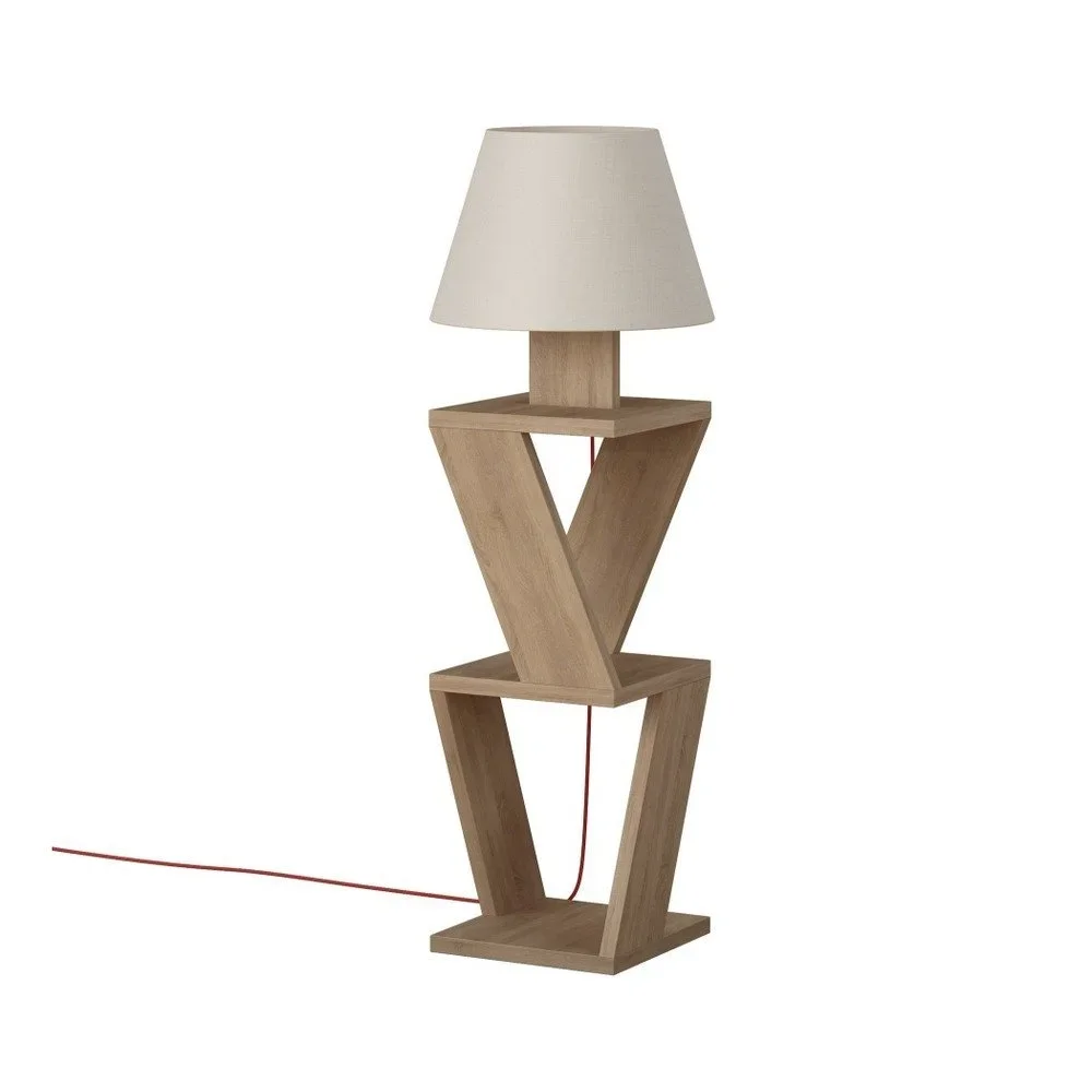 Volně stojící lampa v dekoru dubového dřeva Kozena Oak White v:1246134