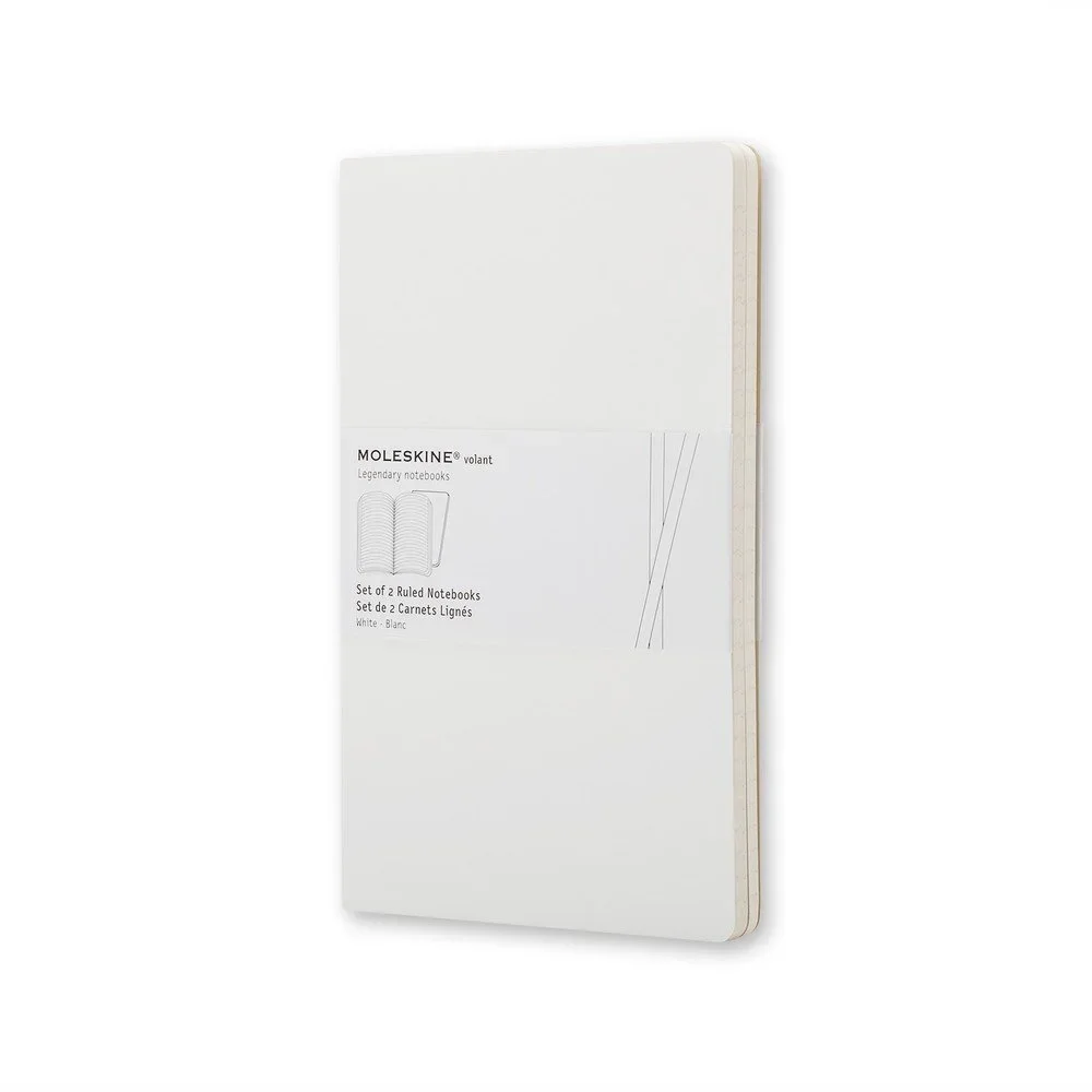 Bílý minizápisník Moleskine Volant, linkovaný v:691508 Bílý minizápisník Moleskine Volant, linkovaný v:691508