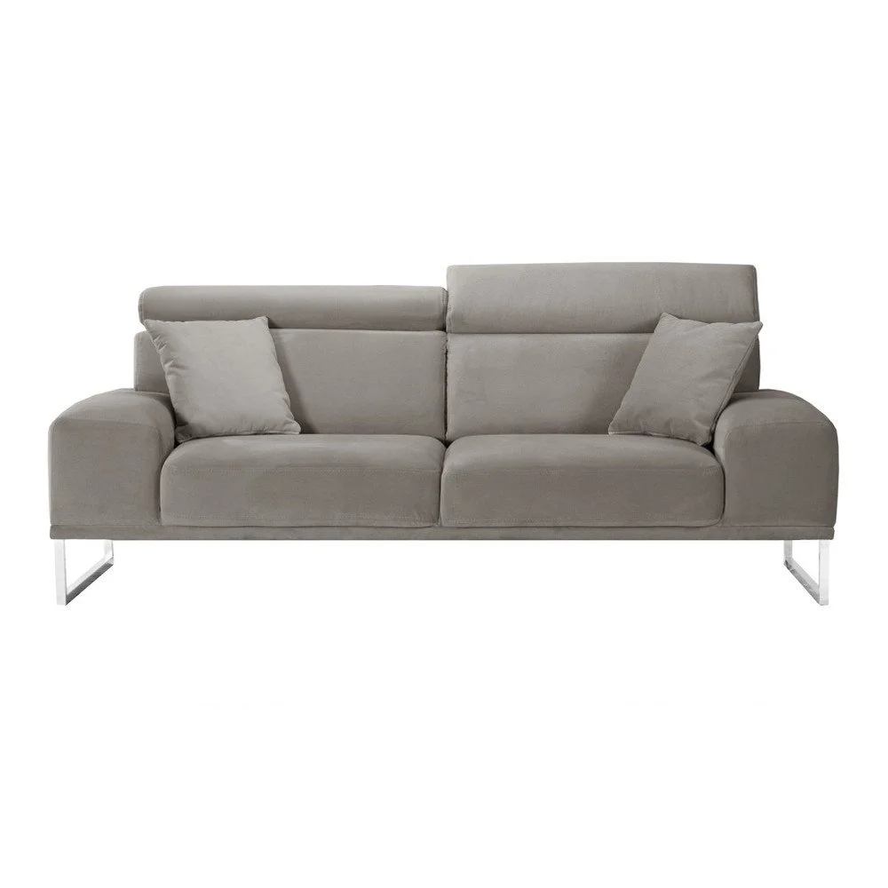 Šedobéžová třímístná pohovka L'Officiel Interiors Georgia v:761068