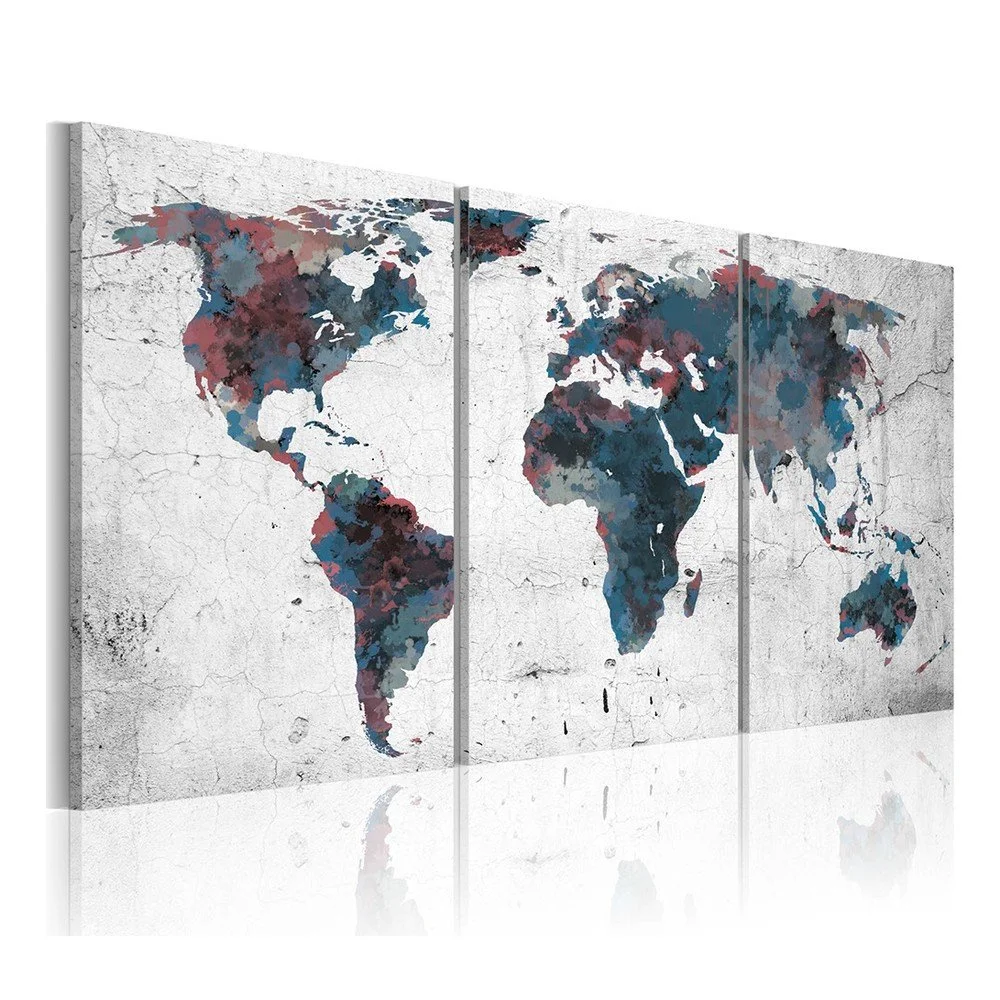 Vícedílný obraz na plátně Artgeist Continental Drift, 60 x 30 cm v:971720