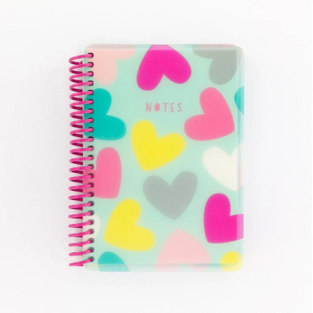 Zápisník A6 s kroužkovou vazbou GO Stationery Hearts Summer v:1018278