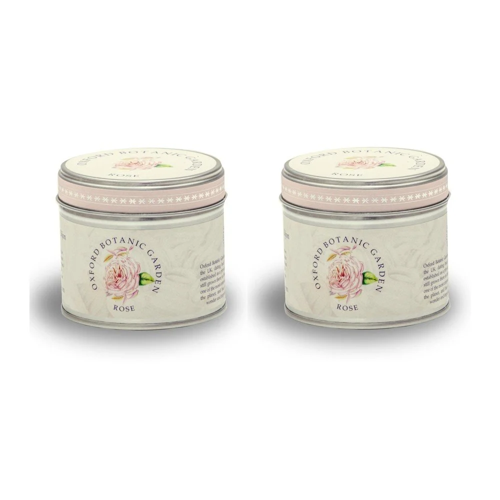 Sada 2 svíček v plechovce s vůni růže Bahoma London Fragranced, 35 hodin hoření v:1223016