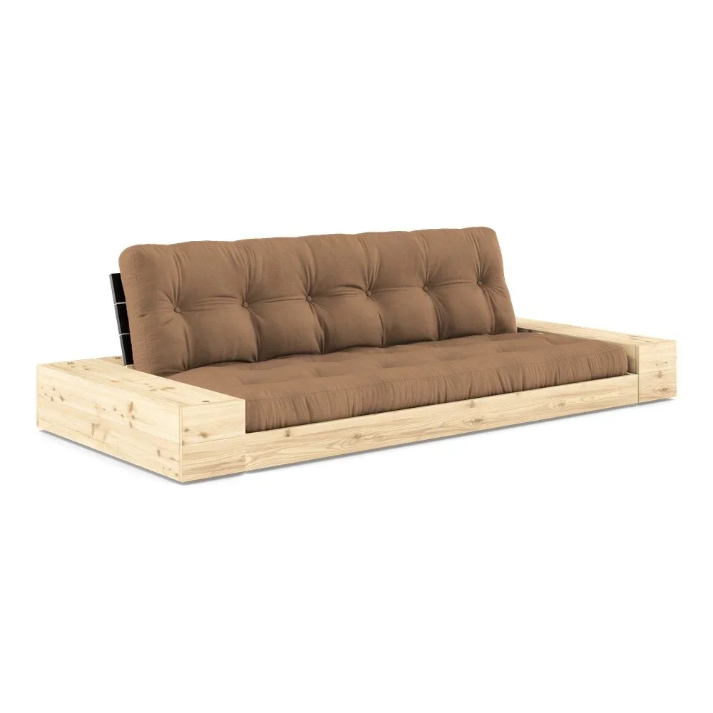 Hnědá rozkládací pohovka 244 cm Base – Karup Design v:1628906