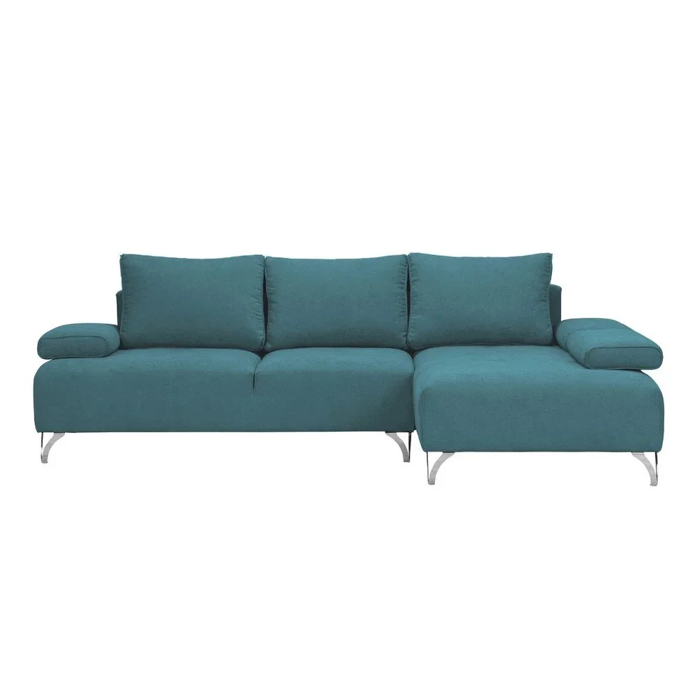 Tyrkysová rohová rozkládací pohovka Windsor & Co Sofas Virgo, pravý roh v:1069996