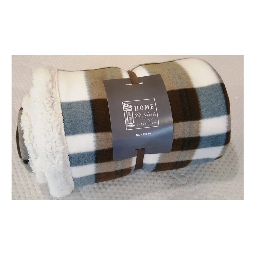 Deka s károvaným vzorem Home Collection Light, 130 x 150 cm v:727110