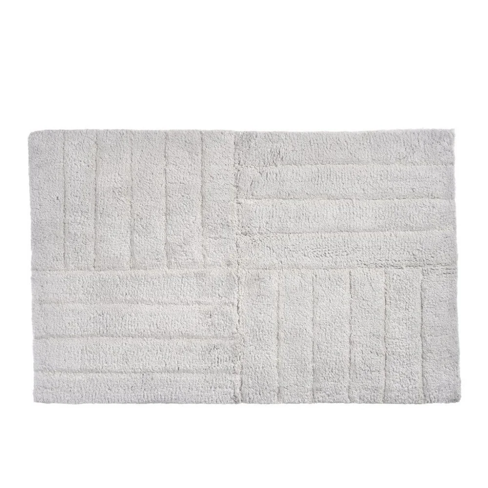 Světle šedá bavlněná koupelnová předložka Zone Classic, 50 x 80 cm v:1287950